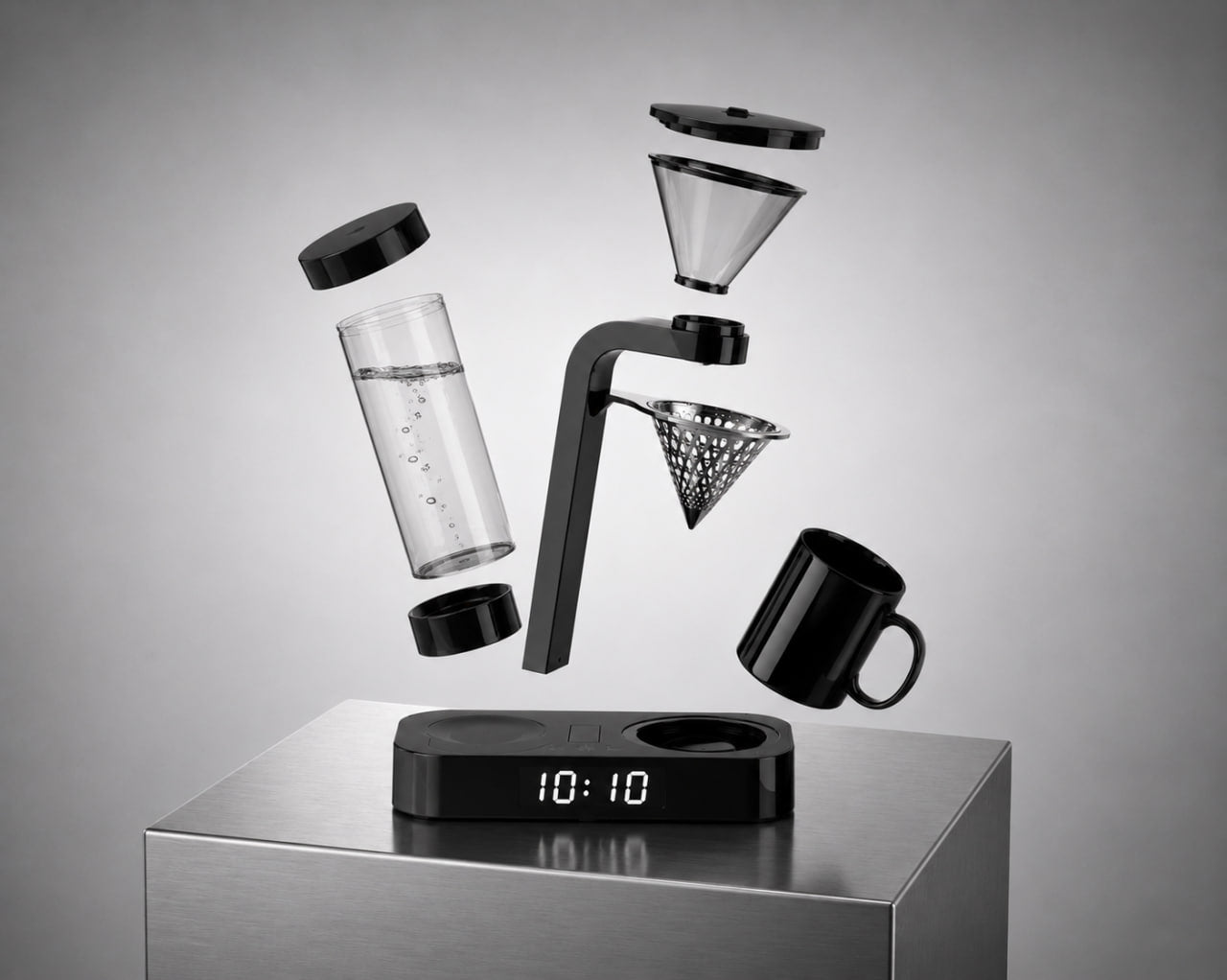 Alarm Coffee Maker Stainless steel