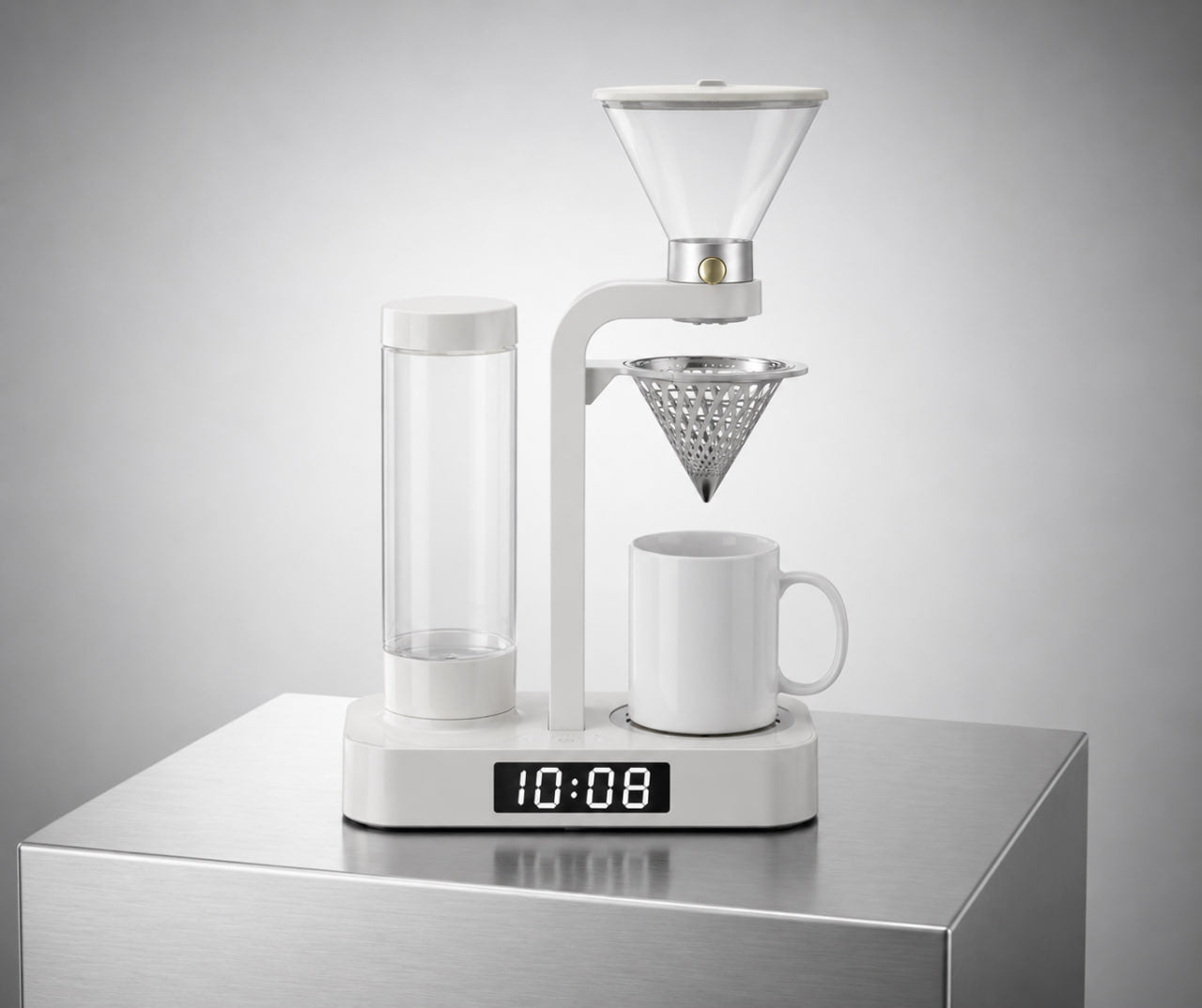 Alarm Coffee Maker Stainless steel
