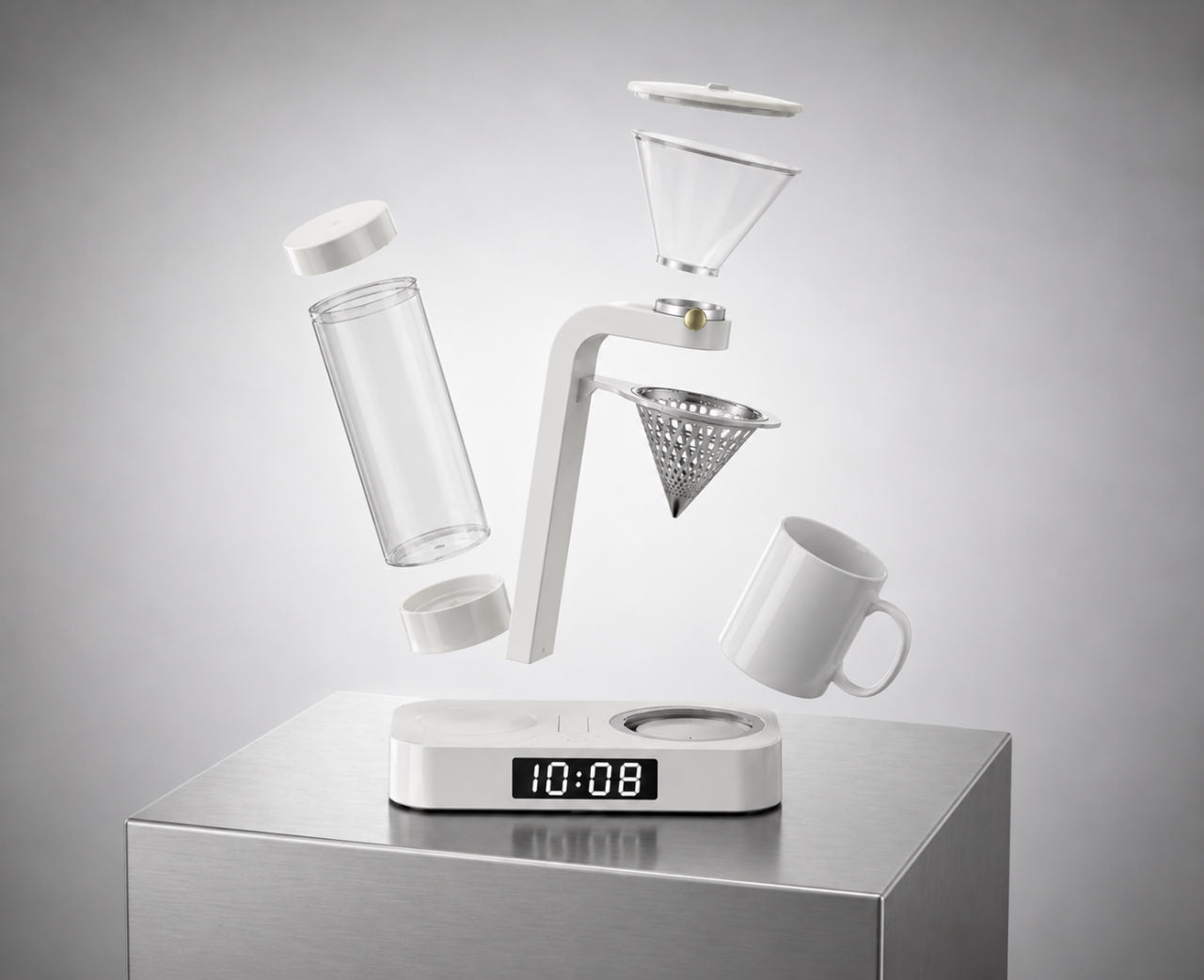 Alarm Coffee Maker Stainless steel